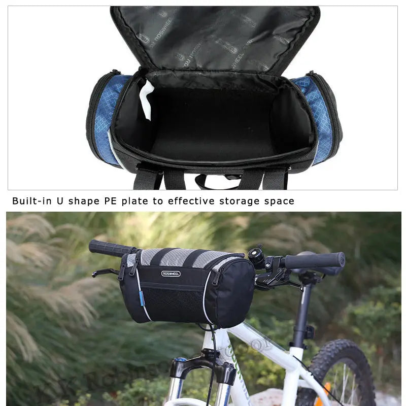 ROSWHEEL Wasserdichte Fahrrad-Lenkertasche (5L) – Praktische Umhängetasche & Radtasche