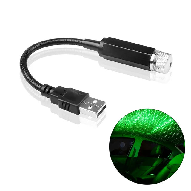 AmbientCar™ Mini LED Sternenhimmel – USB Auto-Projektor
