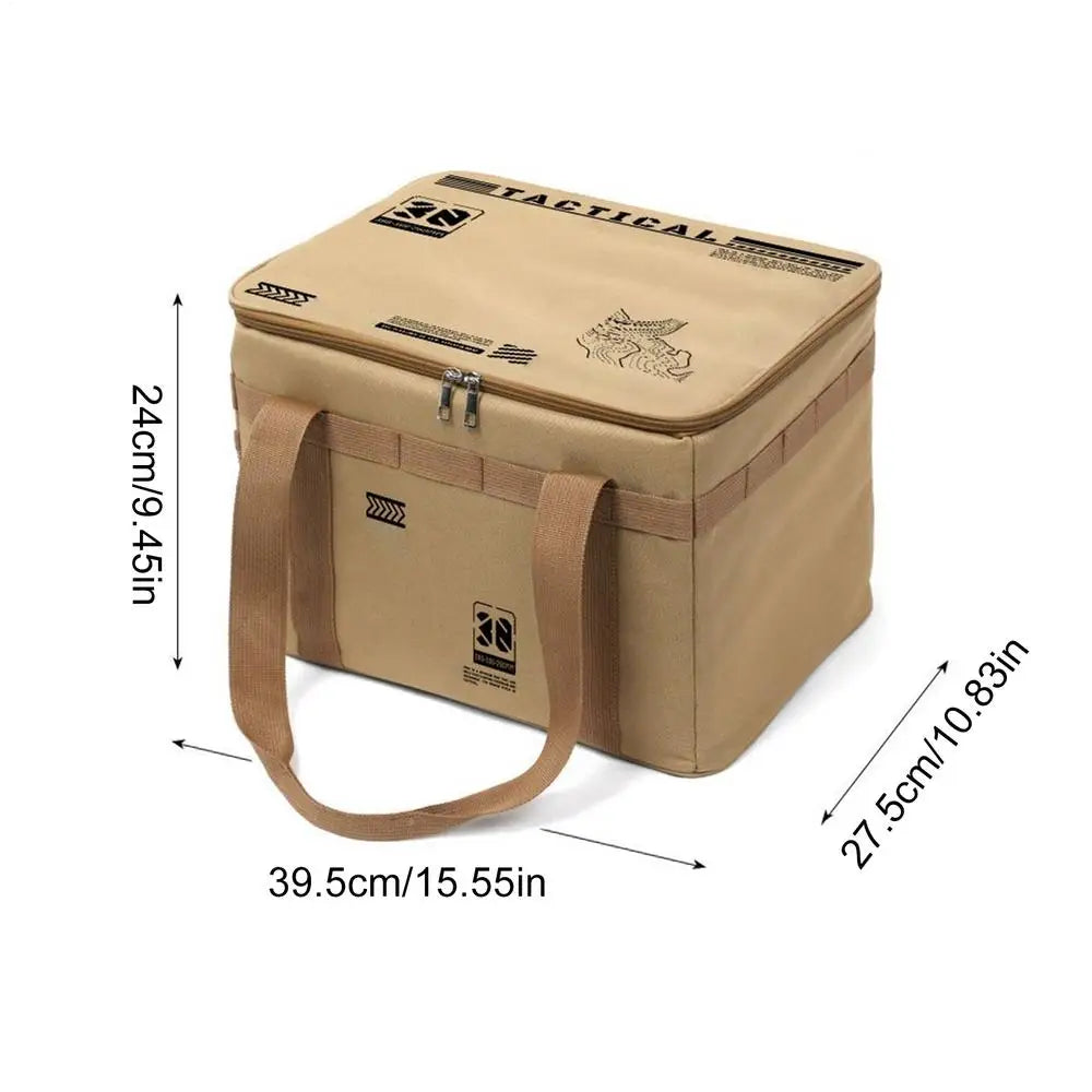 Premium Camping-Organizer-Tasche (30L) – Isolierte Kühltasche & Outdoor-Aufbewahrung