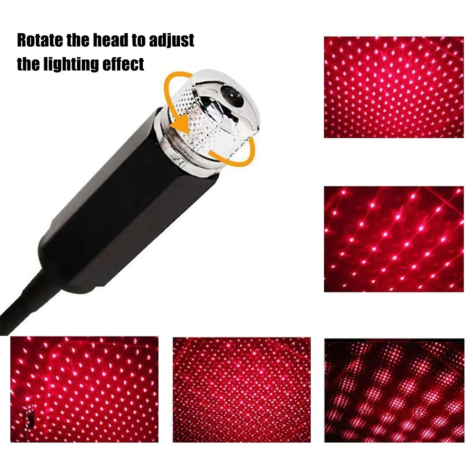 AmbientCar™ Mini LED Sternenhimmel – USB Auto-Projektor
