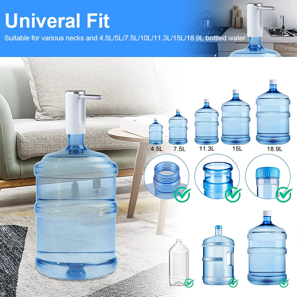 Elektrische Gallonen-Wasserpumpe – Automatischer USB-Wasserspender für Kanister & Flaschen