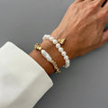 Aurelia™ 2er-Set Elegante Perlenarmbänder – Modeschmuck-Armband mit Herzanhänger