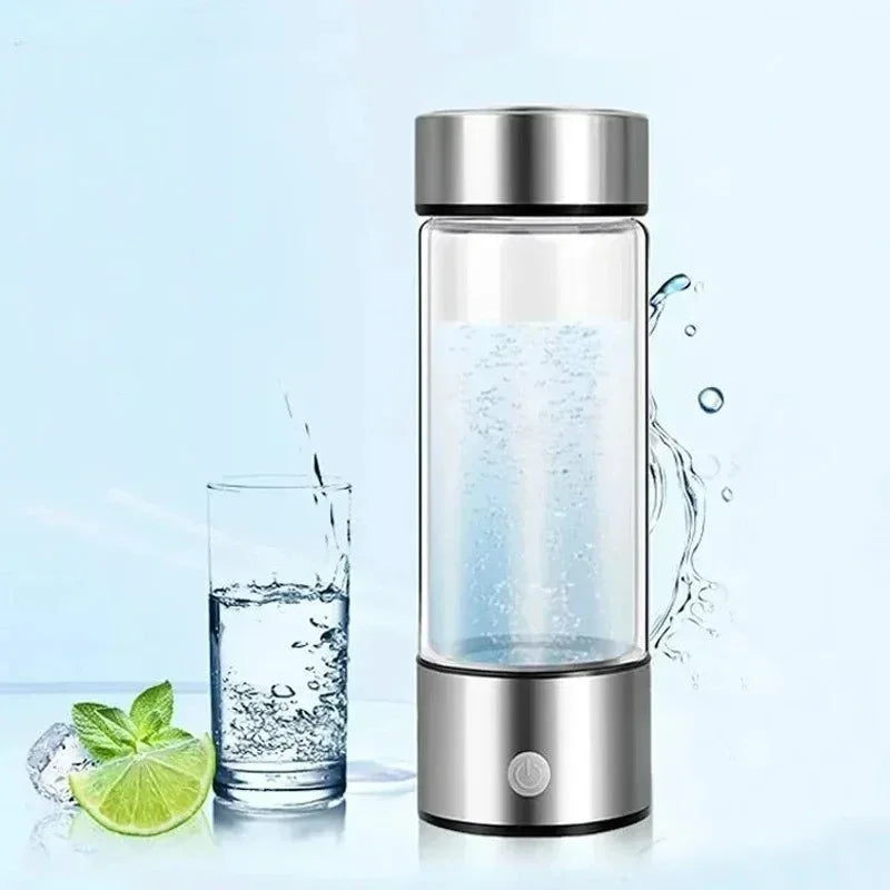 Tragbarer Wasserstoff-Wassergenerator – Elektrischer SPE/PEM Ionisierer-Becher für antioxidantienreiches Wasser