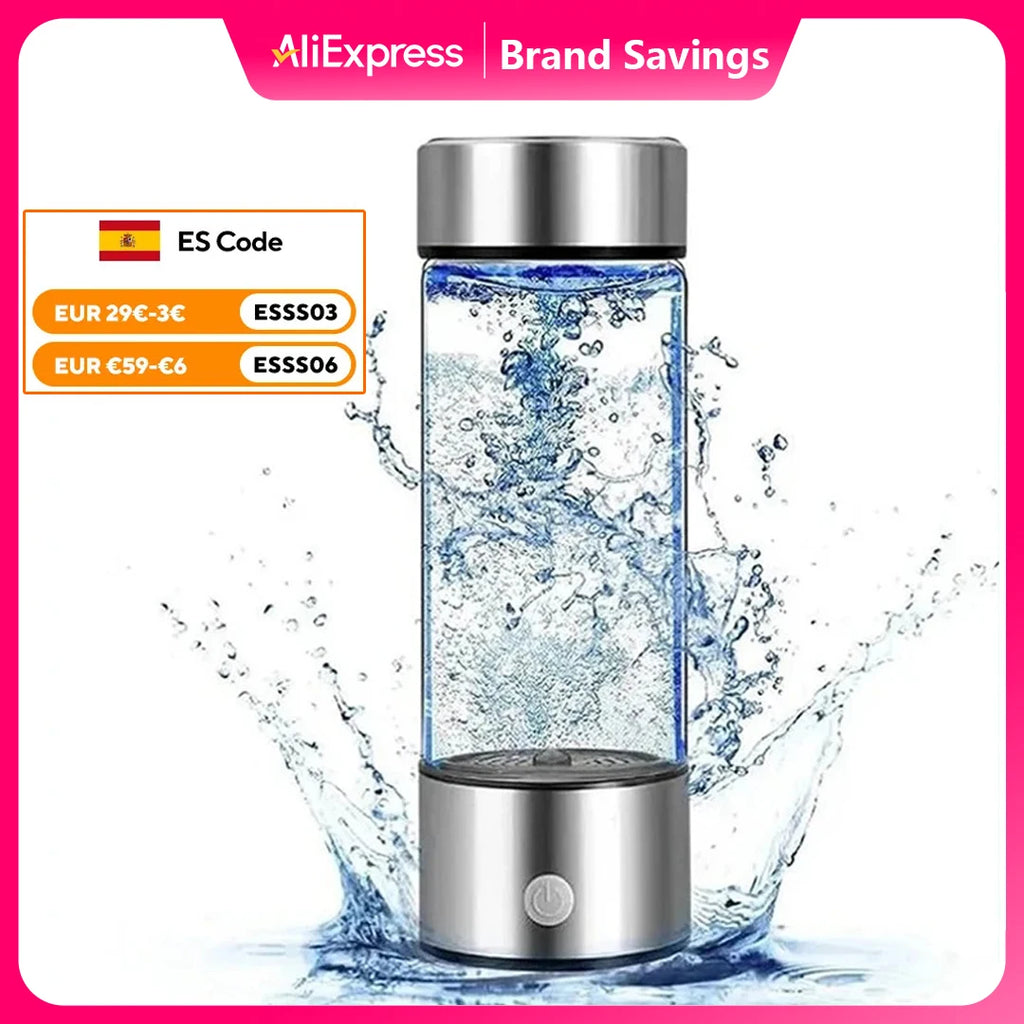 Tragbarer Wasserstoff-Wassergenerator – Elektrischer SPE/PEM Ionisierer-Becher für antioxidantienreiches Wasser
