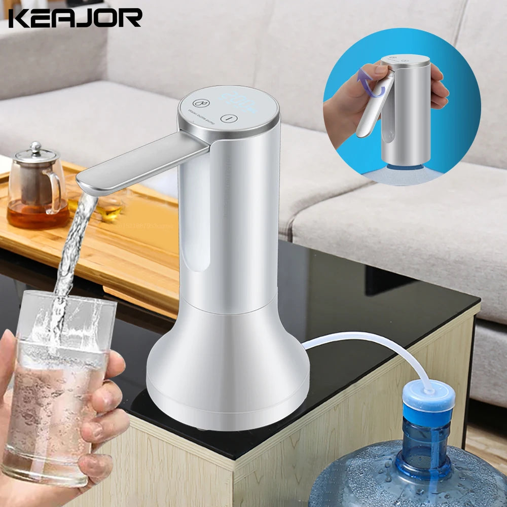 Elektrische Gallonen-Wasserpumpe – Automatischer USB-Wasserspender für Kanister & Flaschen