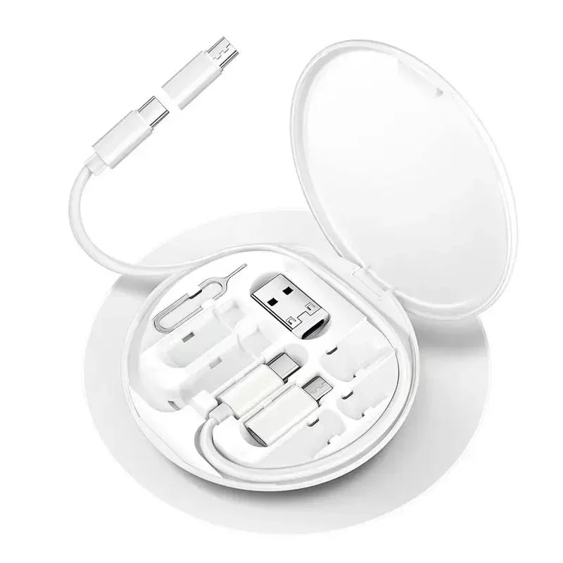 CableBox Pro™ 6-in-1 USB-C Schnelllade-Kit & Reise-Organizer (60W)