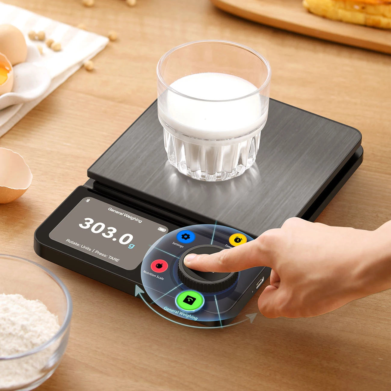 CityShop™ Smart-Kitchen Pro – Digitale Küchenwaage mit Präzisionssensor