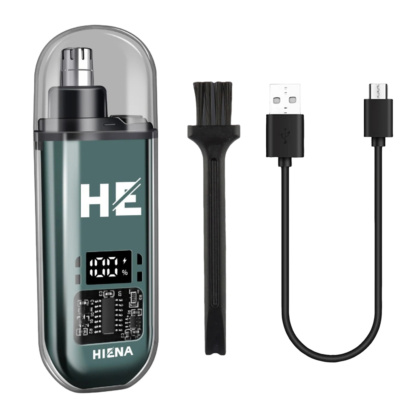 Premium Elektrischer Nasen- & Ohrenhaartrimmer – Kabelloser Mini-Präzisionstrimmer mit USB