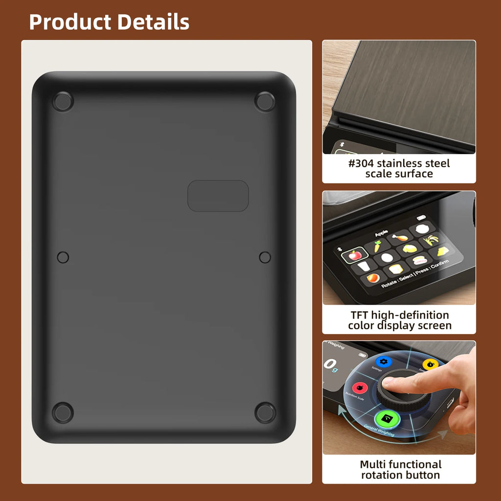 CityShop™ Smart-Kitchen Pro – Digitale Küchenwaage mit Präzisionssensor