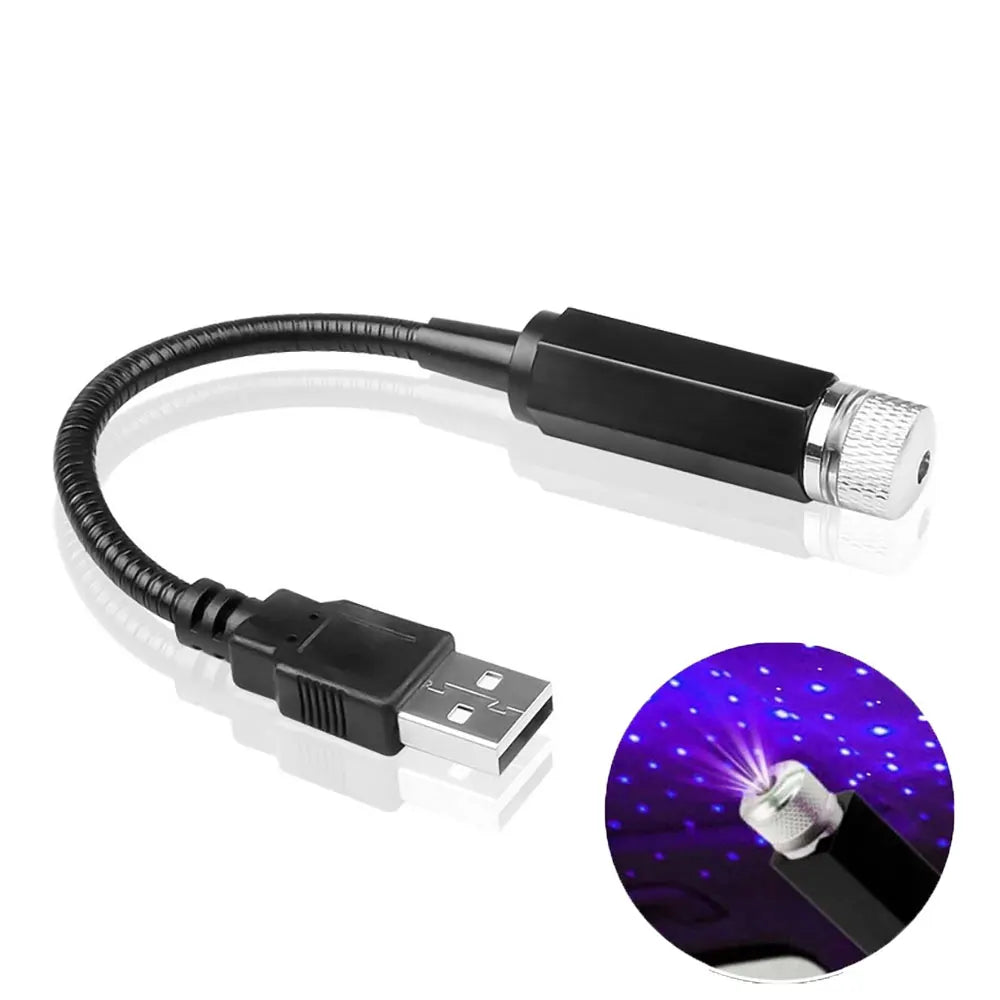 AmbientCar™ Mini LED Sternenhimmel – USB Auto-Projektor