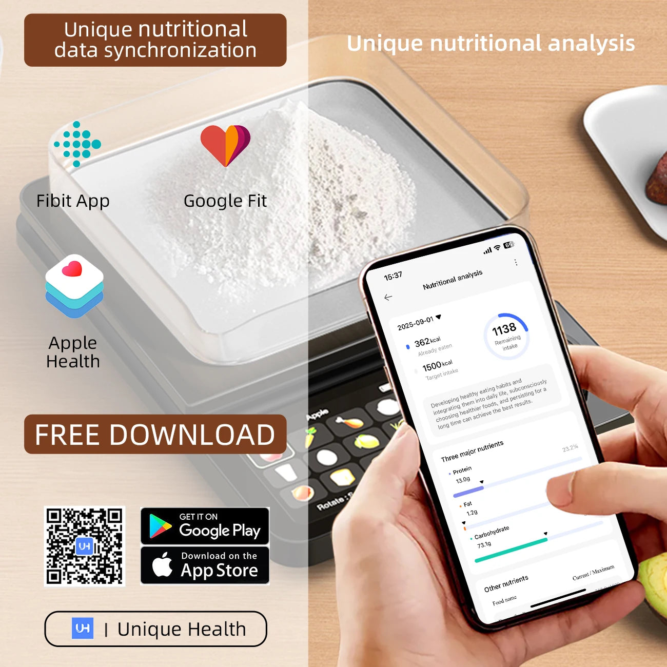 CityShop™ Smart-Kitchen Pro – Digitale Küchenwaage mit Präzisionssensor