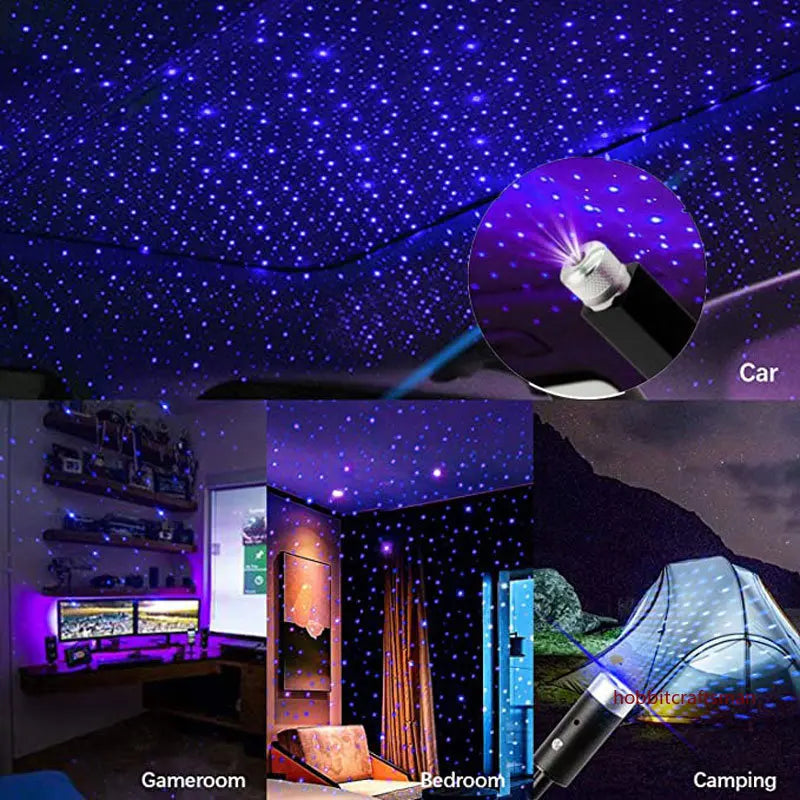 AmbientCar™ Mini LED Sternenhimmel – USB Auto-Projektor
