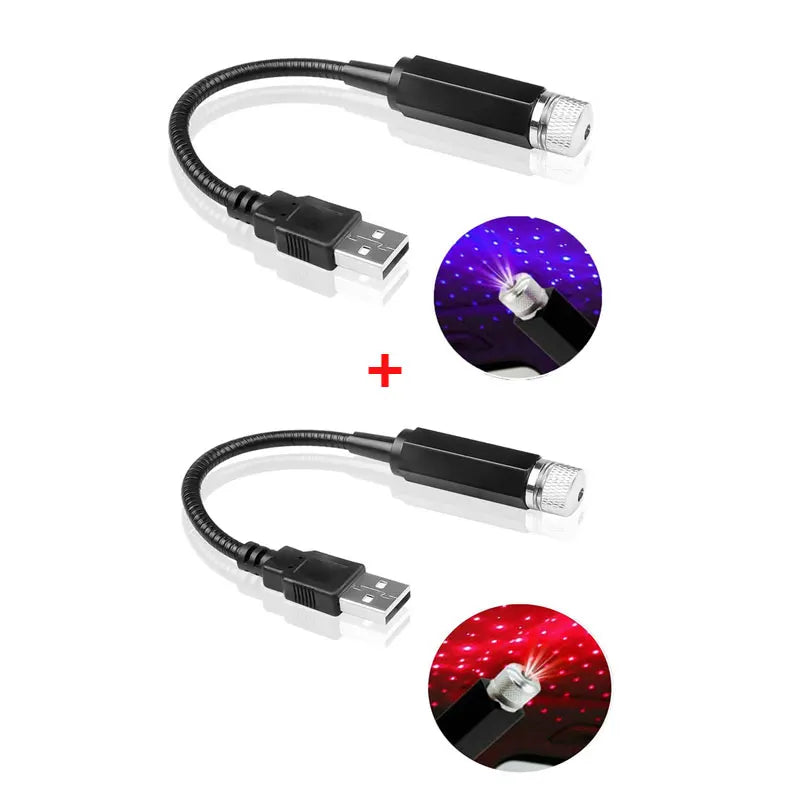AmbientCar™ Mini LED Sternenhimmel – USB Auto-Projektor