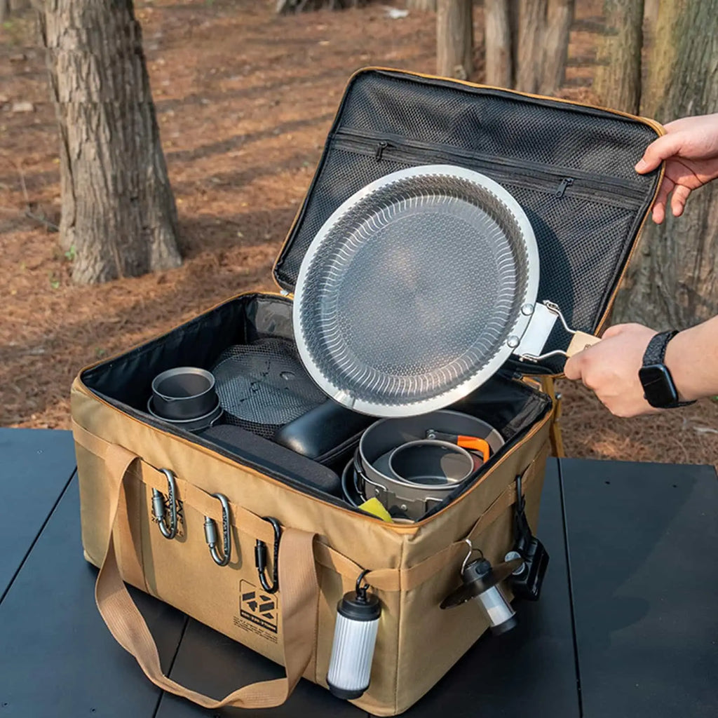 Premium Camping-Organizer-Tasche (30L) – Isolierte Kühltasche & Outdoor-Aufbewahrung