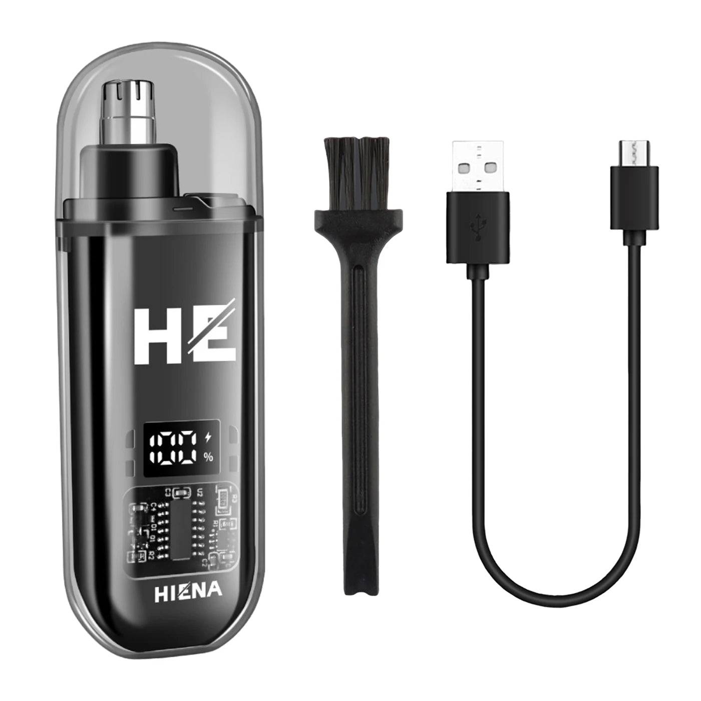Premium Elektrischer Nasen- & Ohrenhaartrimmer – Kabelloser Mini-Präzisionstrimmer mit USB