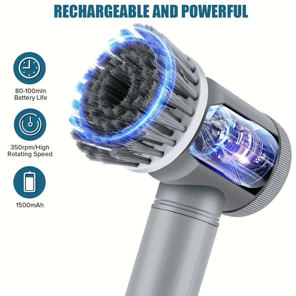 CityShop™ Turbo-Scrub Pro – Kabellose elektrische Reinigungsbürste