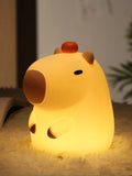 Süßes Capybara LED-Nachtlicht – Dimmbares Silikon-Schlummerlicht für Kinder & Babys