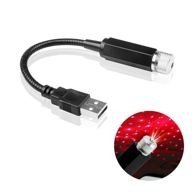 AmbientCar™ Mini LED Sternenhimmel – USB Auto-Projektor