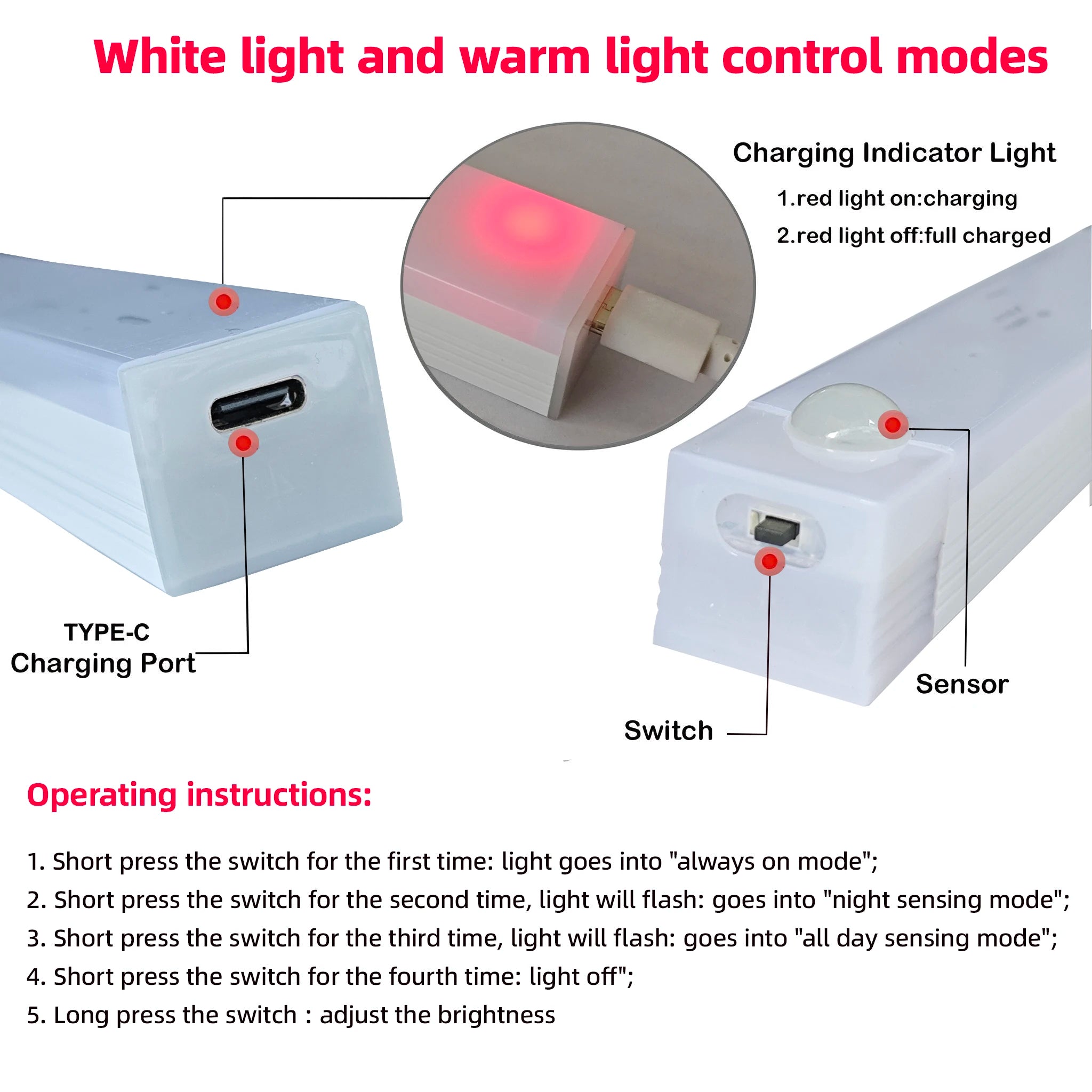 💡 Kabellose LED-Leuchte mit Bewegungssensor – Licht genauda, wo du es brauchst
