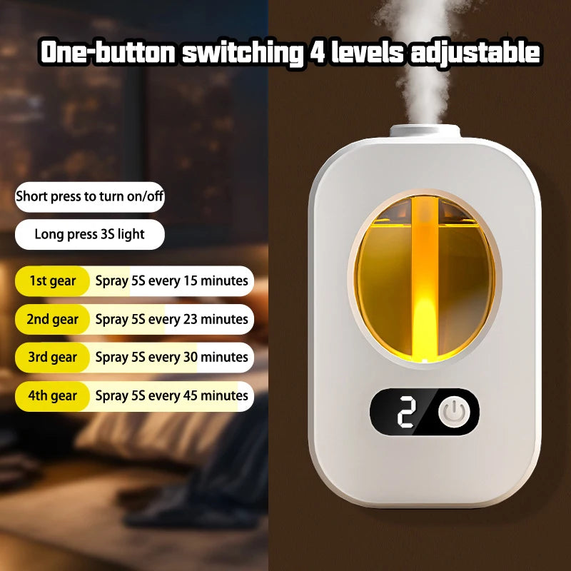 Mini USB-Aroma-Diffuser & Luftbefeuchter – Kompakter Raumduft-Erfrischer für Wand & Schreibtisch