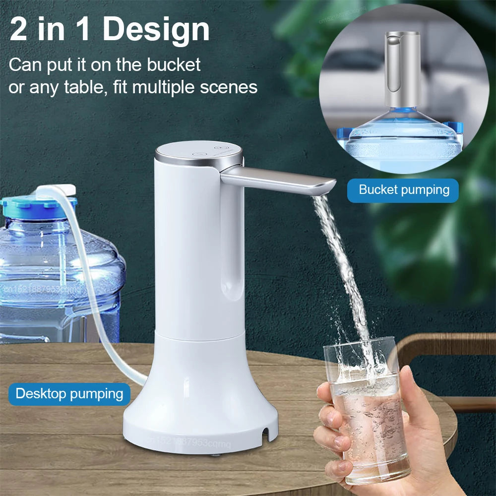 Elektrische Gallonen-Wasserpumpe – Automatischer USB-Wasserspender für Kanister & Flaschen