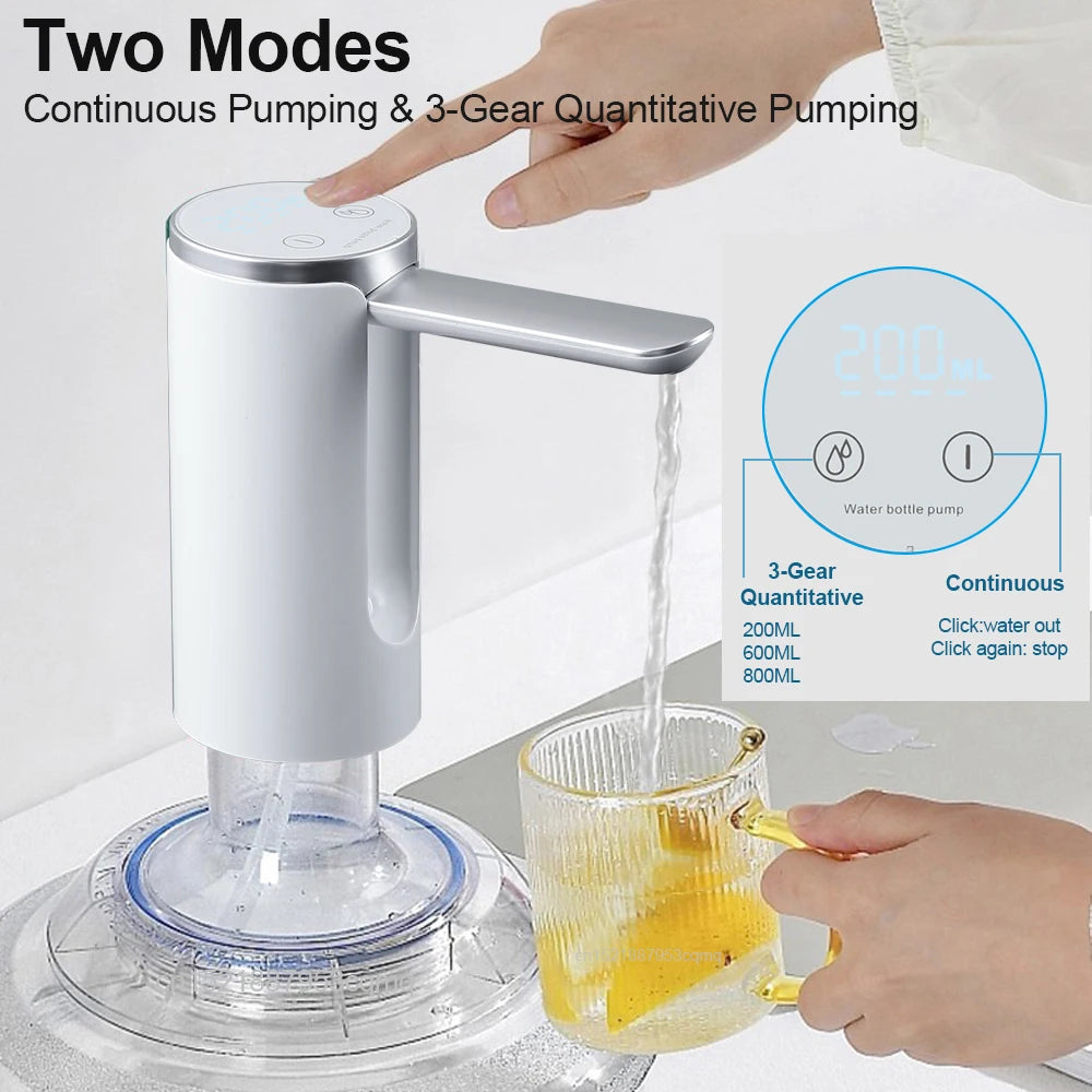 Elektrische Gallonen-Wasserpumpe – Automatischer USB-Wasserspender für Kanister & Flaschen