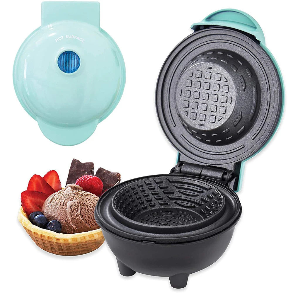 Mini Waffelschalen-Maker – Elektrisches Waffeleisen für essbare Becher & Dessert-Schalen