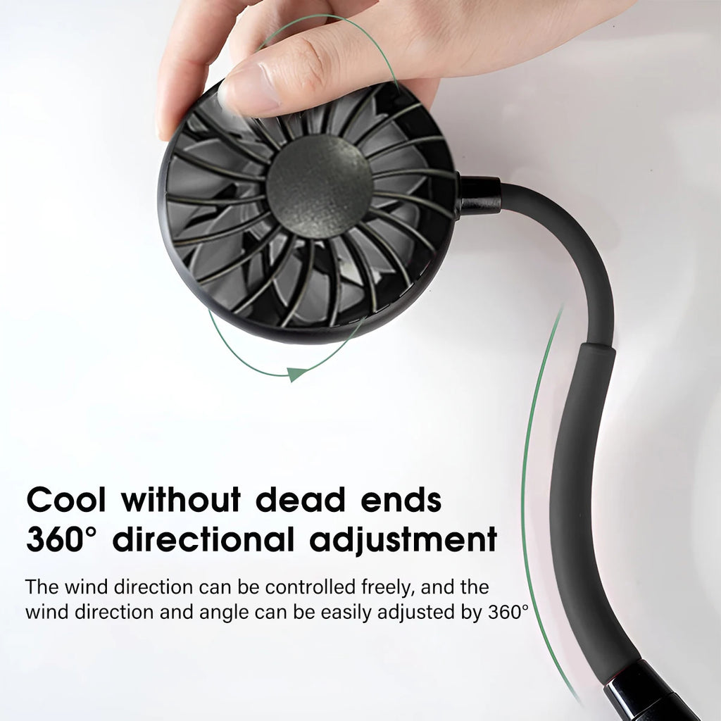🌬️ Tragbarer Nacken-Ventilator – Deine persönliche Abkühlung für unterwegs