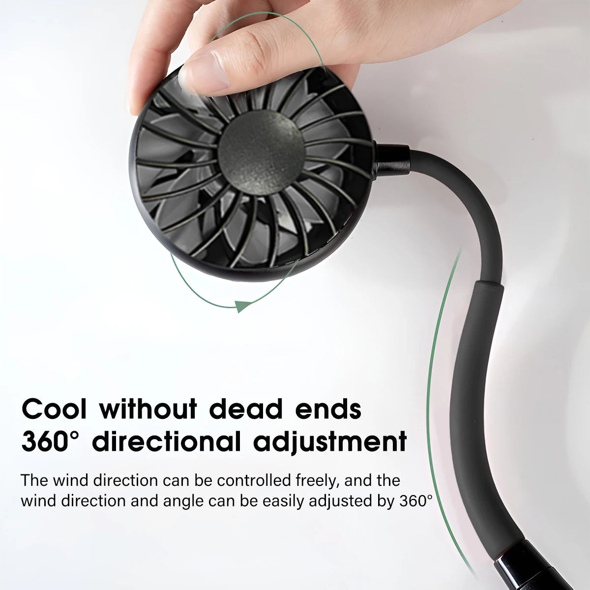 🌬️ Tragbarer Nacken-Ventilator – Deine persönliche Abkühlung für unterwegs